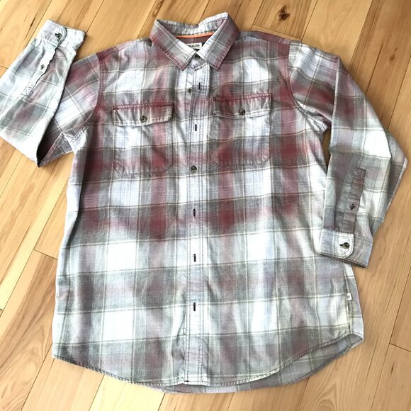 Reworked Bleached Heavy Flannel Shirt: Positive Vibes Plus Size Upcycled Top - Picture 5 of 9